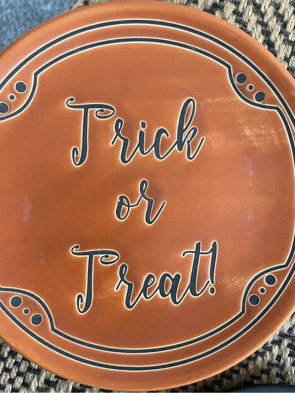 Small ceramic Halloween plates